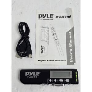 Pyle PVR200 Digital Voice Recorder with 4GB Built-in Memory Manual And Cord
